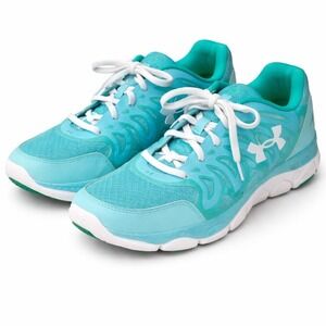 Under Armour Micro G Women's Running Shoes Aqua Turquoise White Size 9 Athletic‎